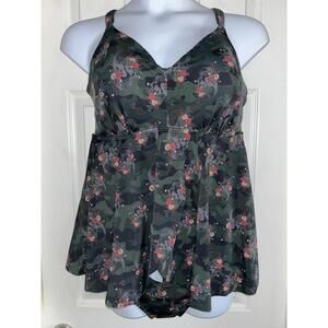 Torrid Swim Dress Tankini NWT sz 3 DD/F